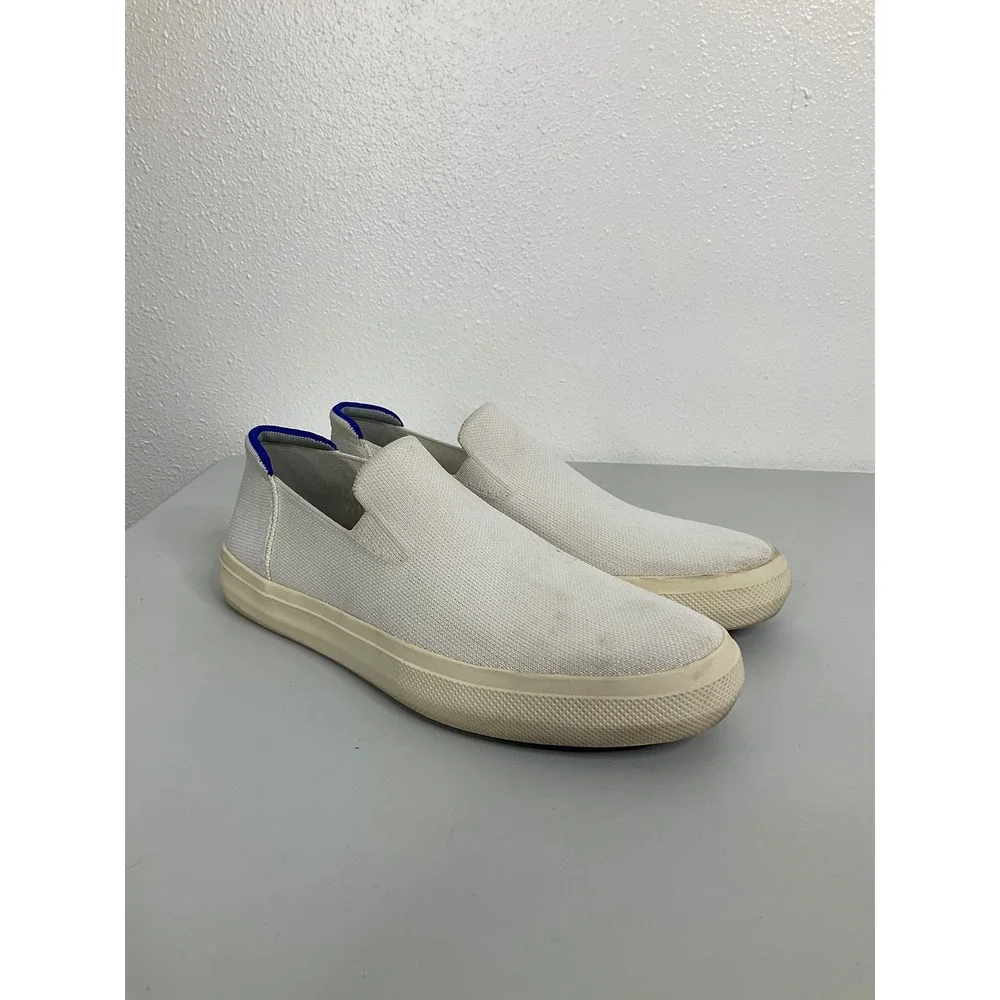Rothys Bright White Slip On Sneakers Mens 8.5 Womens‎ 10 Knit Loafers